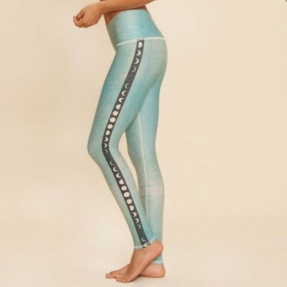 Teeki green moon phase size M leggings - Picture 2 of 13